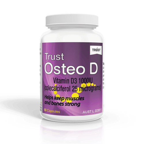 Trust Osteo D Vitamin D 1000 IU 60 Capsules