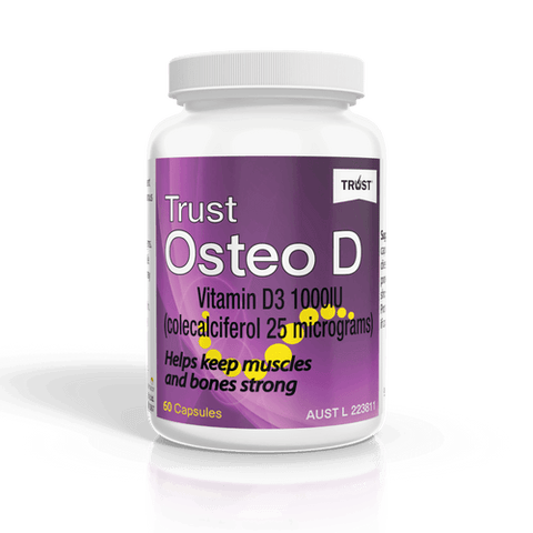 Trust Osteo D Vitamin D 1000 IU 60 Capsules