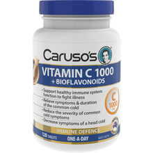 Load image into Gallery viewer, Caruso&#39;s Natural Health Vitamin C 1000+ Bioflavanoids 120 Tablets