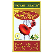 Load image into Gallery viewer, Wealthy Health Maxi Blood Sugar Balance 60 Tablets