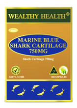 Load image into Gallery viewer, Wealthy Health Marine Blue Shark Cartilage 750mg 365 Capsule