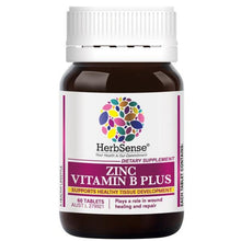Load image into Gallery viewer, Herbsense Zinc Vitamin B Plus 60 Tablets